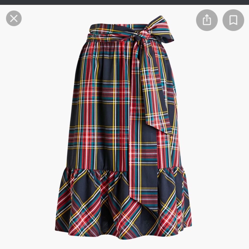 NWT J.Crew Plaid Skirt